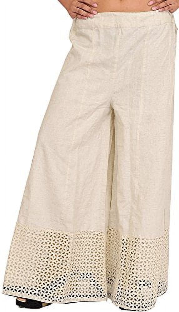 Pure Cotton Voile Cropped Top with Khadi Pants Shirred and Stretchable –  CNP Associates LLC